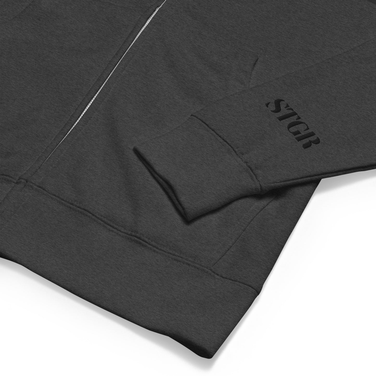 STGR Charcoal Zip-Up Hoodie